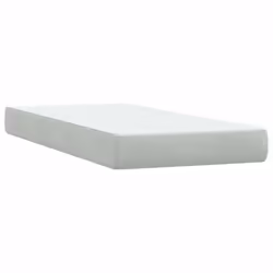 vidaXL Box Spring Bed with Mattress Light Grey 80x210 cm Velvet bed bed frame - Additional view 6