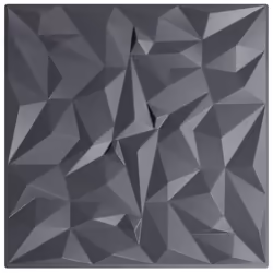 vidaXL 3D Wall Panels Self-adhesive Wall Panel Decor Wallpaper Wall Covering - amethyst grey, 12 pcs