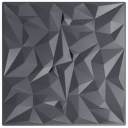 vidaXL 3D Wall Panels Self-adhesive Wall Panel Decor Wallpaper Wall Covering - amethyst grey, 24 pcs