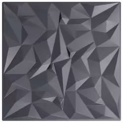 vidaXL 3D Wall Panels Self-adhesive Wall Panel Decor Wallpaper Wall Covering - amethyst grey, 48 pcs