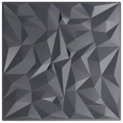 vidaXL 3D Wall Panels Self-adhesive Wall Panel Decor Wallpaper Wall Covering - amethyst grey, 48 pcs