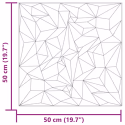 vidaXL 3D Wall Panels Self-adhesive Wall Panel Decor Wallpaper Wall Covering - amethyst beton, 48 pcs