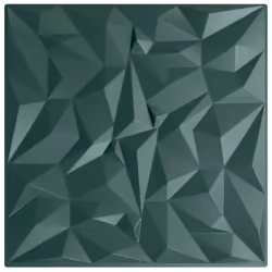 vidaXL 3D Wall Panels Self-adhesive Wall Panel Decor Wallpaper Wall Covering - amethyst green, 48 pcs