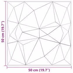 vidaXL 3D Wall Panels Self-adhesive Wall Panel Decor Wallpaper Wall Covering - diamond beton, 12 pcs