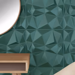 vidaXL 3D Wall Panels Self-adhesive Wall Panel Decor Wallpaper Wall Covering - diamond green, 12 pcs