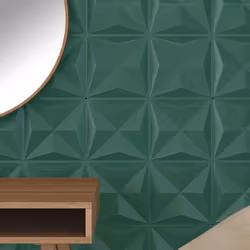 vidaXL 3D Wall Panels Self-adhesive Wall Panel Decor Wallpaper Wall Covering - origami green, 12 pcs