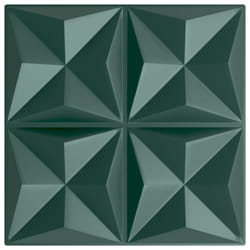 vidaXL 3D Wall Panels Self-adhesive Wall Panel Decor Wallpaper Wall Covering - origami green, 24 pcs