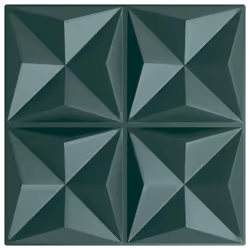vidaXL 3D Wall Panels Self-adhesive Wall Panel Decor Wallpaper Wall Covering - origami green, 48 pcs