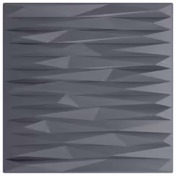 vidaXL 3D Wall Panels Self-adhesive Wall Panel Decor Wallpaper Wall Covering - stone grey, 12 pcs
