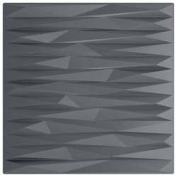 vidaXL 3D Wall Panels Self-adhesive Wall Panel Decor Wallpaper Wall Covering - stone grey, 24 pcs