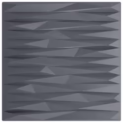 vidaXL 3D Wall Panels Self-adhesive Wall Panel Decor Wallpaper Wall Covering - stone grey, 48 pcs