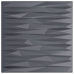 vidaXL 3D Wall Panels Self-adhesive Wall Panel Decor Wallpaper Wall Covering - stone grey, 48 pcs
