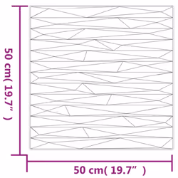 vidaXL 3D Wall Panels Self-adhesive Wall Panel Decor Wallpaper Wall Covering - stone grey, 48 pcs