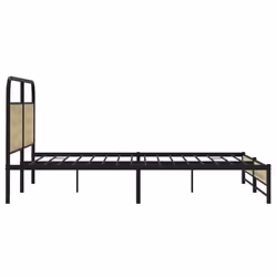 vidaXL Metal Bed Frame without Mattress Sonoma Oak 180x200 cm Super King - Additional view 5