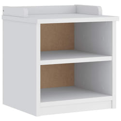 vidaXL Hallway Bench "SANDNES" 45x40x50 cm Solid Wood Pine bench hall bench - white