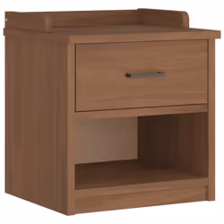 vidaXL Hallway Bench SANDNES 45x40x50 cm Solid Wood Pine bench hall bench - wallnut
