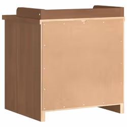 vidaXL Hallway Bench SANDNES 45x40x50 cm Solid Wood Pine bench hall bench - wallnut - Additional view 7