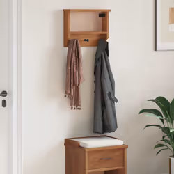 vidaXL Wall-mounted Coat Rack SANDNES 45x12x35 cm Solid Wood Pine - acacia - Additional view 2