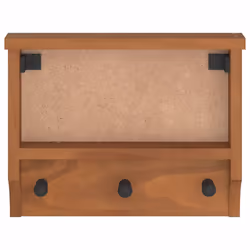 vidaXL Wall-mounted Coat Rack SANDNES 45x12x35 cm Solid Wood Pine - acacia - Additional view 4