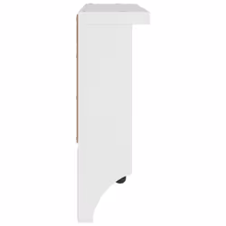 vidaXL Wall-mounted Coat Rack SANDNES 45x12x35 cm Solid Wood Pine - white - Additional view 5