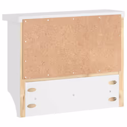 vidaXL Wall-mounted Coat Rack SANDNES 45x12x35 cm Solid Wood Pine - white - Additional view 6