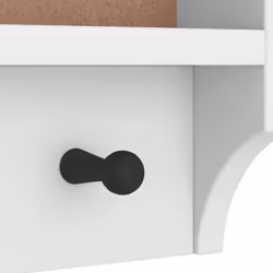 vidaXL Wall-mounted Coat Rack SANDNES 45x12x35 cm Solid Wood Pine - white - Additional view 8
