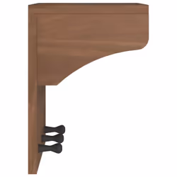 vidaXL Wall-mounted Coat Rack SANDNES 43x30x42 cm Solid Wood Pine - wallnut - Additional view 5