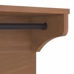 vidaXL Wall-mounted Coat Rack SANDNES 43x30x42 cm Solid Wood Pine - wallnut - Additional view 7