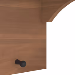 vidaXL Wall-mounted Coat Rack SANDNES 43x30x42 cm Solid Wood Pine - wallnut - Additional view 8