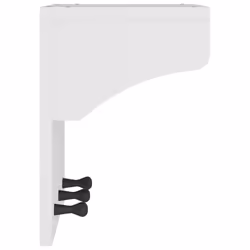 vidaXL Wall-mounted Coat Rack SANDNES 43x30x42 cm Solid Wood Pine - white - Additional view 5