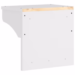 vidaXL Wall-mounted Coat Rack SANDNES 43x30x42 cm Solid Wood Pine - white - Additional view 6