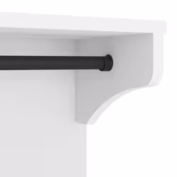 vidaXL Wall-mounted Coat Rack SANDNES 43x30x42 cm Solid Wood Pine - white - Additional view 7