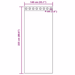 vidaXL Voile Curtains with Grommets 2 pcs Apple Green 140x225 cm net curtain - pink, 140 x 225 cm