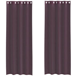 vidaXL Voile Curtains 2 pcs net curtain sheer curtain - purple, 140 x 300 cm