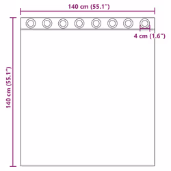 vidaXL Voile Curtains with Grommets 2 pcs Apple Green 140x225 cm net curtain - light brown, 140 x 140 cm - Additional view 3