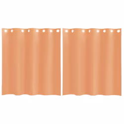 vidaXL Voile Curtains with Grommets 2 pcs Apple Green 140x225 cm net curtain - terracotta, 140 x 140 cm
