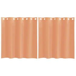 vidaXL Voile Curtains with Grommets 2 pcs Apple Green 140x225 cm net curtain - terracotta, 140 x 140 cm