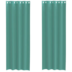 vidaXL Voile Curtains with Grommets 2 pcs Apple Green 140x225 cm net curtain - turquoise, 140 x 260 cm