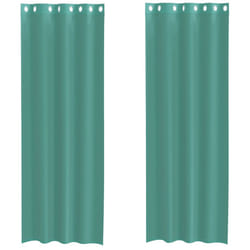 vidaXL Voile Curtains 2 pcs net curtain sheer curtain - turquoise, 140 x 300 cm