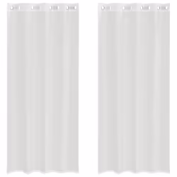 vidaXL Voile Curtains with Grommets 2 pcs Apple Green 140x225 cm net curtain - white, 140 x 225 cm