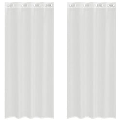 vidaXL Voile Curtains with Grommets 2 pcs Apple Green 140x225 cm net curtain - white, 140 x 245 cm