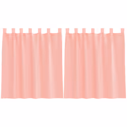 vidaXL Voile Curtains with Rod Pockets 2 pcs Pink net curtain sheer curtain