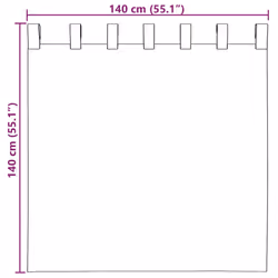 vidaXL Voile Curtains with Rod Pockets 2 pcs Pink net curtain sheer curtain