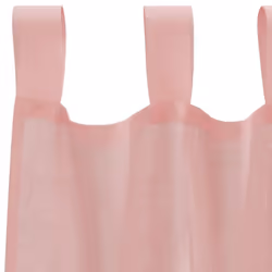 vidaXL Voile Curtains with Rod Pockets 2 pcs Pink net curtain sheer curtain - Additional view 4