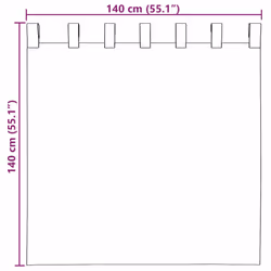 vidaXL Voile Curtains with Rod Pockets 2 pcs Sand net curtain sheer curtain - Additional view 7