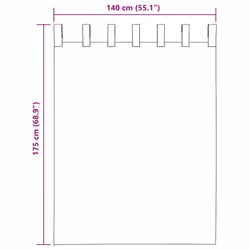 vidaXL Voile Curtains with Rod Pockets 2 pcs Sand net curtain sheer curtain - Additional view 7
