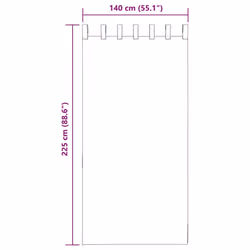 vidaXL Voile Curtains with Rod Pockets 2 pcs Sand net curtain sheer curtain - Additional view 7