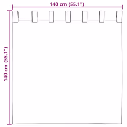 vidaXL Voile Curtains with Rod Pockets 2 pcs Wine Red net curtain - Additional view 7