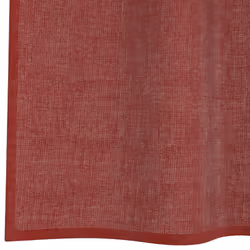 vidaXL Voile Curtains with Rod Pockets 2 pcs Wine Red net curtain - Additional view 5