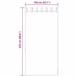 vidaXL Voile Curtains with Rod Pockets 2 pcs Wine Red net curtain - Additional view 7